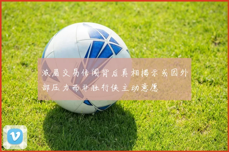 浓眉交易传闻背后真相揭示或因外部压力而非独行侠主动意愿